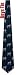 Irish Wolfhound by Kay Nine Design navy blue polyester boys ties