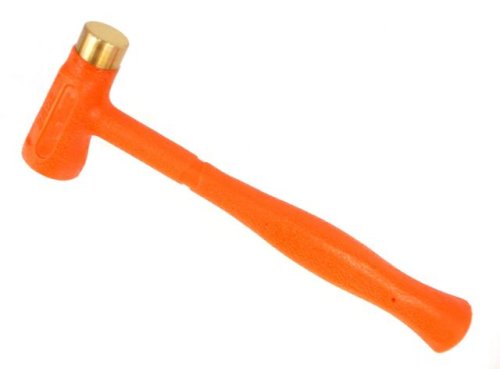 24 Oz Dual-Head Dead Blow Hammer with Non-Spark Brass Head