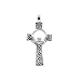 Celtic Cross Pendant - Sterling Silver Irish Celtic Claddagh Cross Knot Pendant