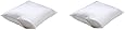 2 Pack: GoodGram 180 Thread Count Anti Bed Bug/Dust Mite Standard Pillow Covers/Protectors