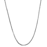 14 Karat White Gold Venetian Box Chain (0.5 mm Thick, 18 inch)