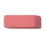 Pencil Eraser, Beveled End, Medium, Pink, Sold as 1 each