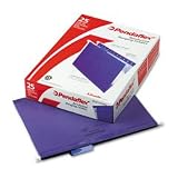 Pendaflex 415215VIO Hanging Folder, Reinforced w/Infopocket, Violet, 1/5 Tab, Letter, 25/box