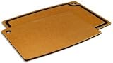 Epicurean Cutting Surfaces 18-by-13-Inch Gourmet Cutting Board with Juice Groove, Natural with Slate-Colored Core