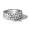 .60CT Round and Princess Cut Diamond Hand Engraved Platinum Bridal Set