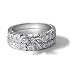 .60CT Round and Princess Cut Diamond Hand Engraved Platinum Bridal Set