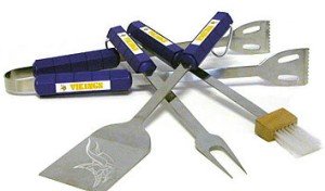 MINNESOTA VIKINGS GRILL BBQ GRILL UTENSIL SET