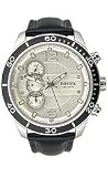 Fossil Sport Chronograph Black Leather White Dial Men's watch #CH2584