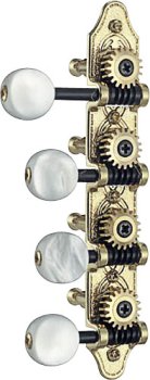 DELUXE MANDOLIN TUNERS GOLD F TYPE - LIST PRICE: $79.50