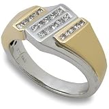 1/2ctw Men's Princess Cut Diamond Ring