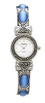Medana Ladies Genuine Cats Eye Stone Bangle Watch # 2503