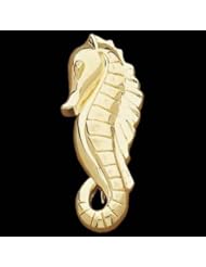 Brooch 14K White Gold Seahorse Brooch