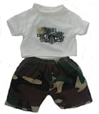 Army Jeep T-shirt w/ Camo Pants Clothes for 14