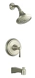 KOHLER K-T11077-4-BN Archer Bath and Shower Faucet Trim, Vibrant Brushed Nickel