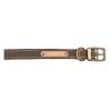 Ancol Timberwolf Leather Dog Collar, 40 cm, Sable