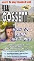Learn How to Coach Football: Punting - Punt Like A Pro with Jeff Gossett