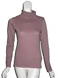 MAJESTIC Cashmere/Cotton Turtleneck in Rose