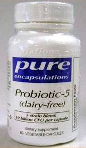 Pure Encapsulations Probiotics-5 (dairy-free) - 60 capsules