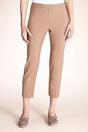 Cotton Blend Flat Front Slim Leg 78 Trousers