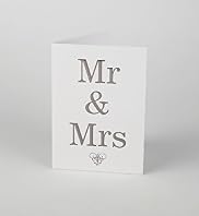 Mr & Mrs Text Wedding Card