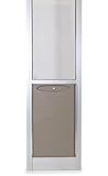 PetSafe Freedom Aluminum Patio Panel Sliding Glass Pet Door, 76 13/16" to 81-Inch, Satin, Large-Tall