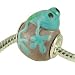 Lampwork Glass Blue Frog Charm Bead will fit Pandora/Troll/Chamilia Style Charm Bracelet