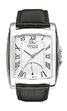 Caravelle Black Retrograde Strap Silver Dial Men's Watch #43B008