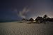Wallmonkeys Peel and Stick Wall Decals - View of the Beach under the Stars in Cancun, Mexico. - Removable Graphic