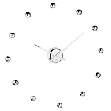 CUPECOY DESIGN DIY Ball Clock in Chrome Finish