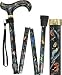 American Songbird Folding Adjustable Designer Derby Walking Cane with Engraved Collar