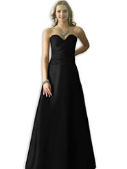 Satin Fitted Draped Bridesmaid Dress 