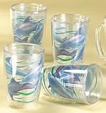 Tropix 16 oz. Dolphin Tumblers-Set of 4 DOLPHINS 4 Piece Set