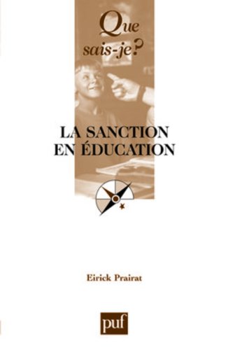 La sanction en éducation La sanction en éducation