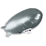 Radio Control Turbo RC Blimp - Silver Large 52 inch (Style may vary)