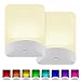 GE Color-Changing LED Night Light, 2 Pack, Plug-in, Dusk-to-Dawn, Home DÃ©cor, for Kids, Ideal for Bedroom, Bathroom, Nursery, Kitchen, Basement, White Base, 46722