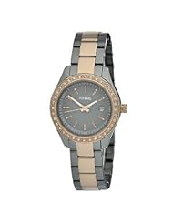 Grey Fossil Stella Mini Smoke Grey & Rose Gold Stainless Steel WomenS Watch Es3032
