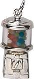 Gumball Machine Charm, Sterling Silver