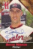 Bryan Hebson, Harrisburg Senators - Expos Affiliate, 2001 Multi-Ad Sports Autographed Card