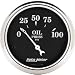 Auto Meter 1727 Street Rod Old Tyme Black Short Sweep Electric Oil Pressure Gauge