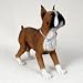 Boxer Figurine - MyDog (Tawny/White)