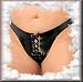  : Sexy y2Diva Patent Lace Up Thong in Queen Plus Size