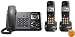 Panasonic DECT 6.0 2-Line Black Corded Cordless Telephone with Two Handsets (KX-TG9392T)