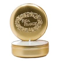 Travel Candle in Embossed Tin, French Tulip Seda France Candle