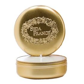 Seda France Classic Toile Collection Japanese Quince Travel Tin Candle
