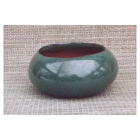 Bonsai Boy's Green Round Ceramic Bonsai Pot4.75" x 2.25"