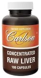 Carlson Laboratories - Concentrated Raw Liver, 500 mg, 100 capsules