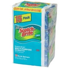 Scotch-brite 3m Mulitpurpose Sponge-no Scratch/18 Pk