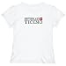 T-Shirt Woman White Elegant Flag 