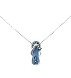 Necklace - N275 - Flip Flop Slipper ~ Dark Blue (Lg)