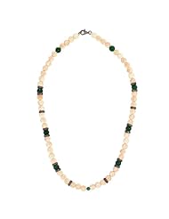 925 Sterling Silver 3ct Diamond Pave Natural Gemstone Beads Necklace Jewelry